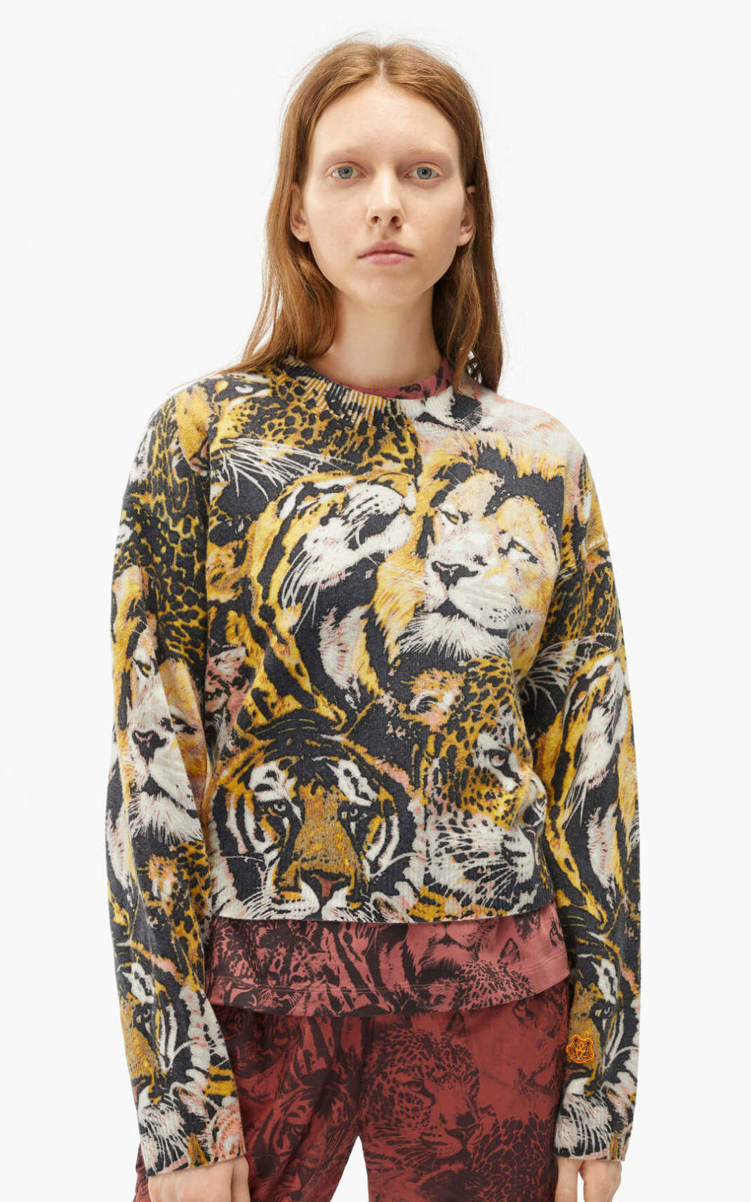 Kenzo Wildtigers wool Ženska Pulover Večbarvni Večbarvni SI-1988304